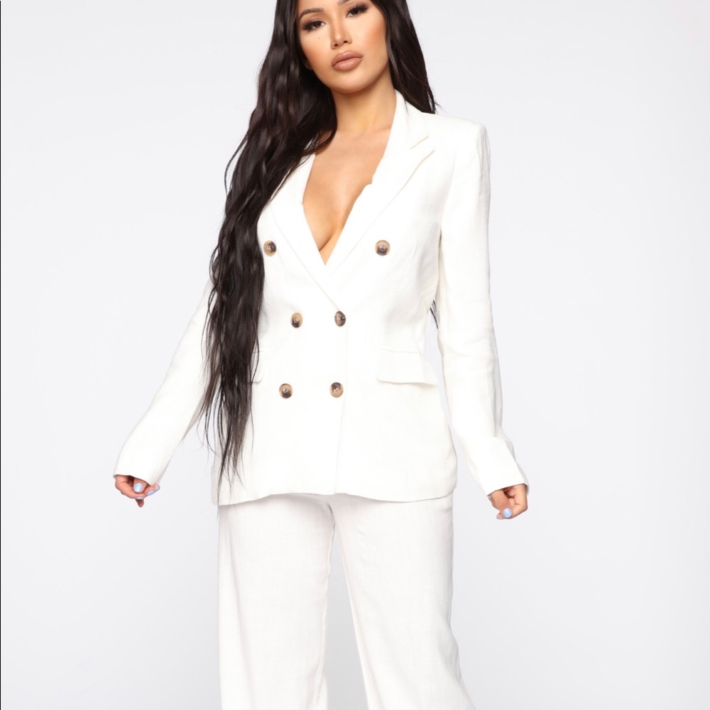 Sweet Hustle Suit Set - Ivory